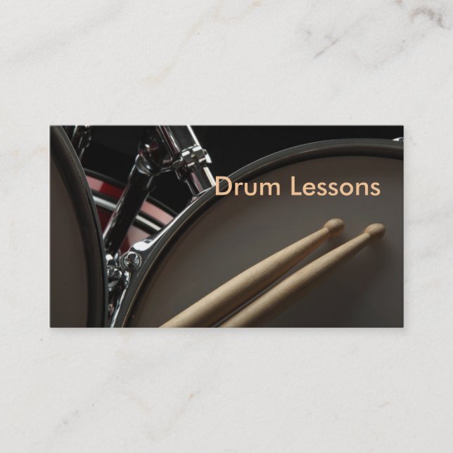 Business Card: Drum Lessons Card (Front)