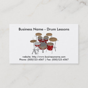 Business Card: Drum Lessons Card