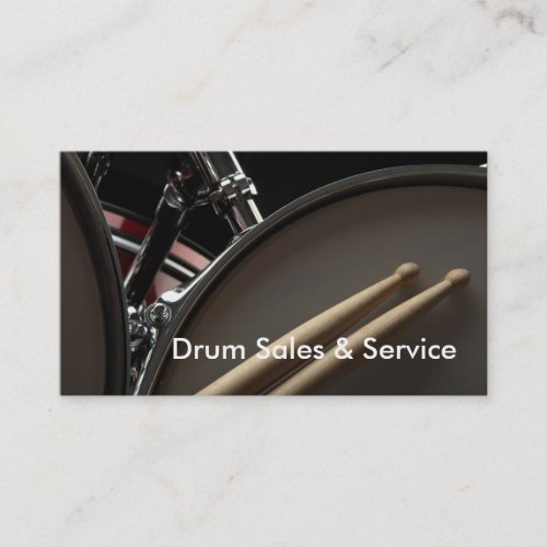 Business Card Drum Sales  Service Business Card