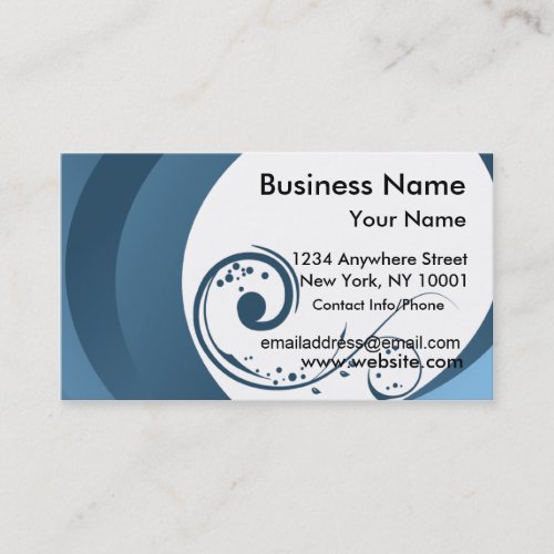 Business Card Elegant Blue