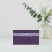BUSINESS CARD elegant finesse lilac purple (Standing Front)