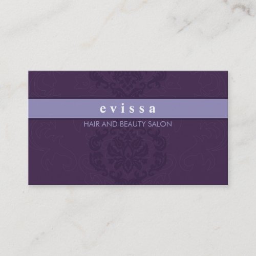 BUSINESS CARD elegant finesse lilac purple