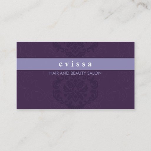 Customizable BUSINESS CARD elegant finesse lilac purple