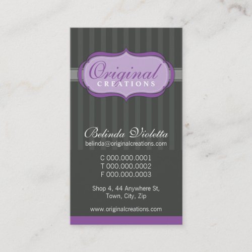 BUSINESS CARD :: elegant flamboyant P1