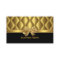 Business Card Elegant Gold Bow Tile Trim Black