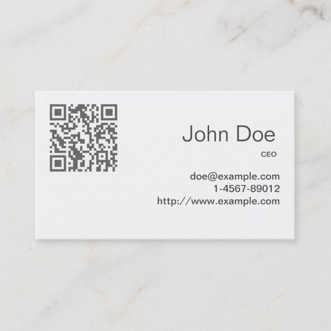 Business Card Elegant Gray (Front)