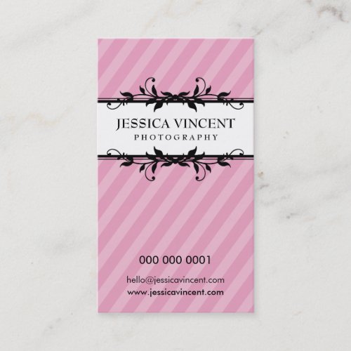 BUSINESS CARD elegant lux foliage
