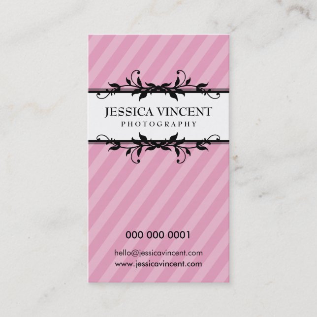 BUSINESS CARD elegant lux foliage (Front)