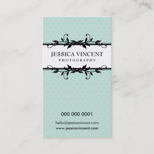 BUSINESS CARD elegant lux foliage