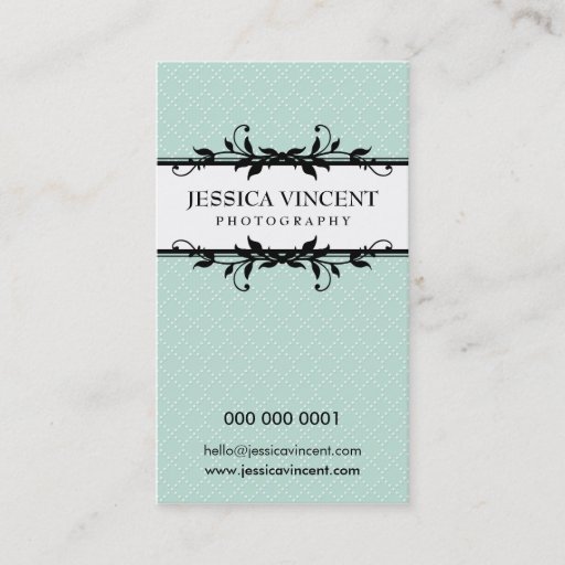 Customizable BUSINESS CARD elegant lux foliage