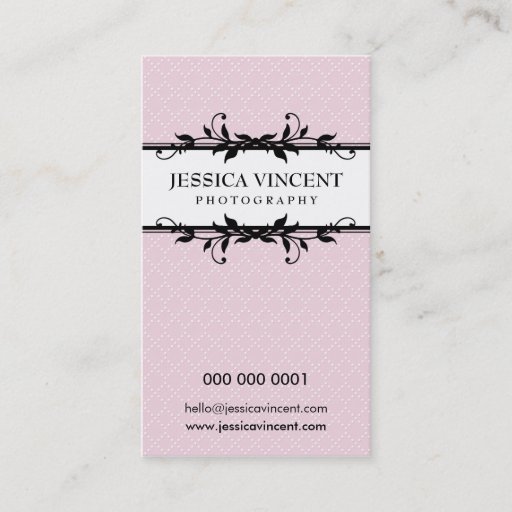 Customizable BUSINESS CARD elegant lux foliage