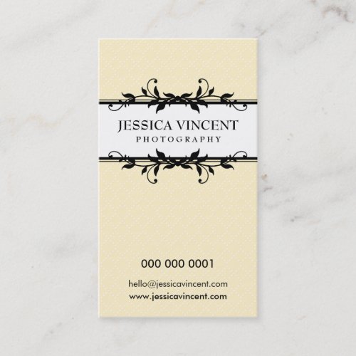 BUSINESS CARD elegant lux foliage