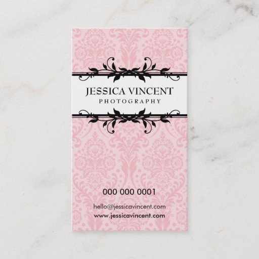 Customizable BUSINESS CARD elegant lux foliage