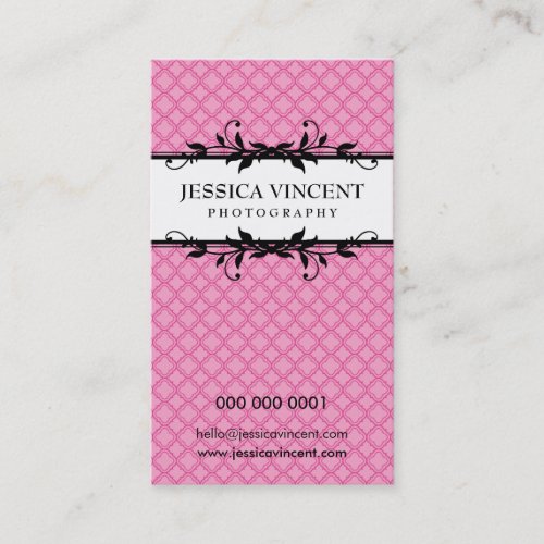 BUSINESS CARD elegant lux foliage