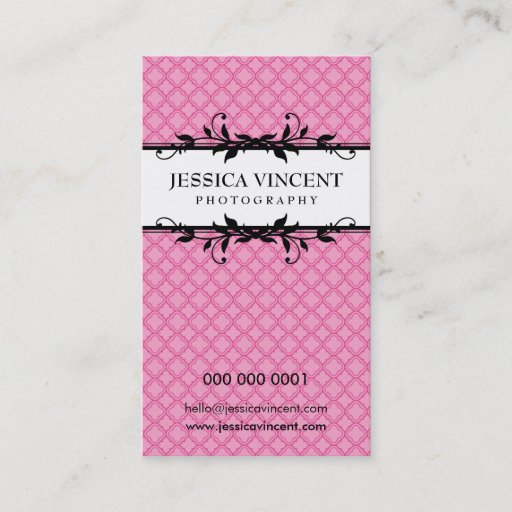 Customizable BUSINESS CARD elegant lux foliage