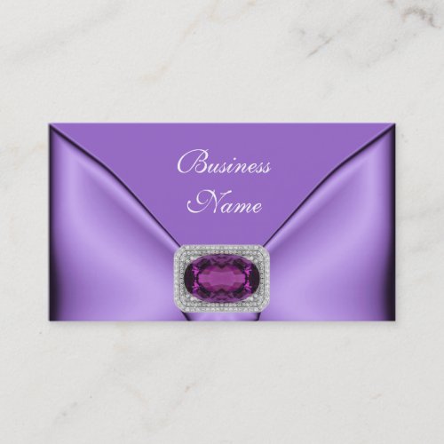 Business Card Elegant Mauve Purple Jewel
