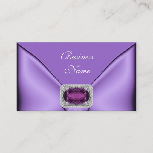 Customizable Business Card Elegant Mauve Purple Jewel