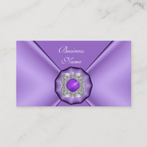 Business Card Elegant Mauve Purple Jewel