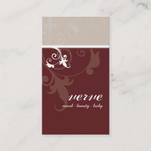 BUSINESS CARD elegant modern foliage