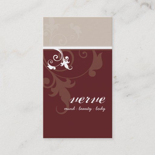 Customizable BUSINESS CARD elegant modern foliage