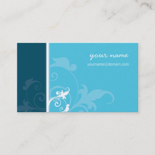 Customizable BUSINESS CARD elegant organic verve
