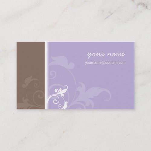 BUSINESS CARD elegant organic verve