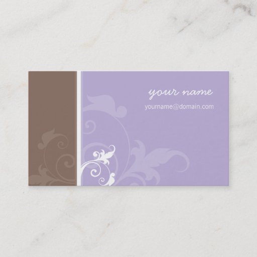 Customizable BUSINESS CARD elegant organic verve
