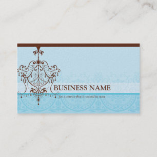 BUSINESS CARD elegant vintage chandelier