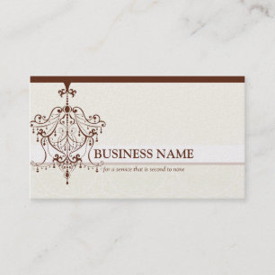 BUSINESS CARD elegant vintage chandelier