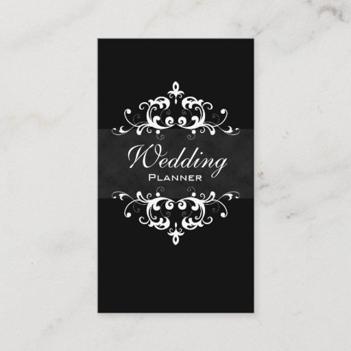 Customizable Business Card Elegant Wedding Event Planner 2