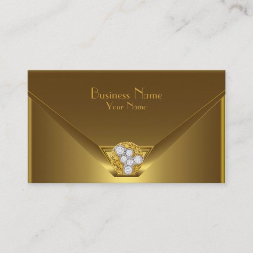 Business Card Elegant Wild Gold Black Purse