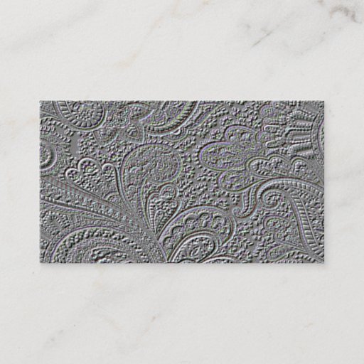 Customizable Business Card Embossed