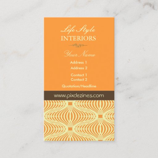 Customizable Business Card en retro