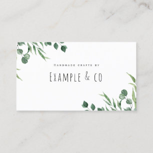 Business Card, Eucalytus Botanicals Card