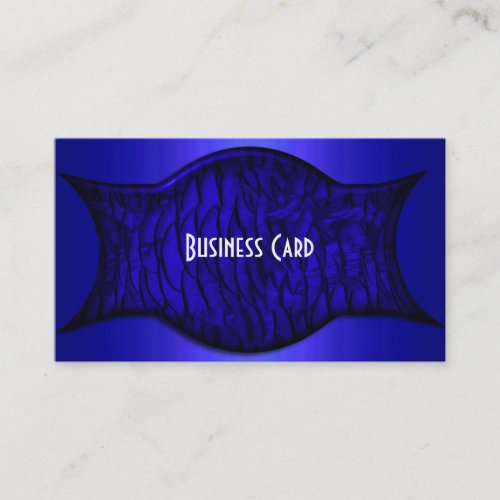 Business Card Exotic African Rich Blue