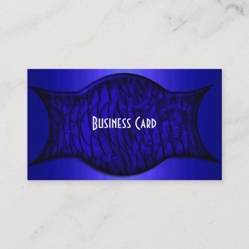 Customizable Business Card Exotic African Rich Blue