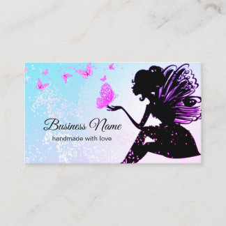 business card - fairy, butterfly, fantastic
