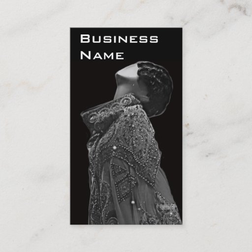 Customizable Business Card Fashion Design