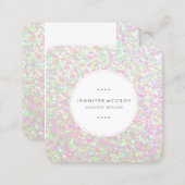 Business Card - Faux Glitter Iridescent SEE NEW DE (Front/Back)