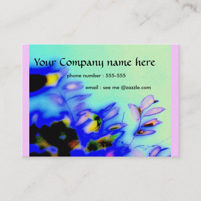 Business Card Feminine design (Front)
