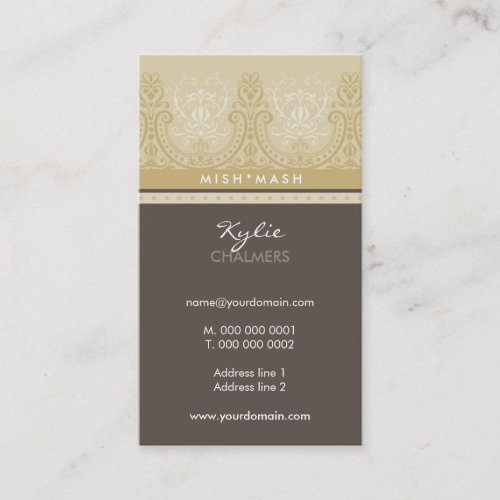 BUSINESS CARD feminine detailed
