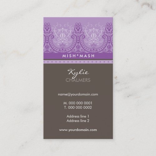 BUSINESS CARD feminine detailed