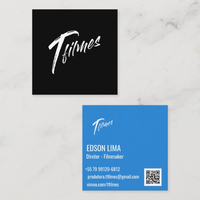 Business card Filmmaker and Fotógrafo (Front/Back)