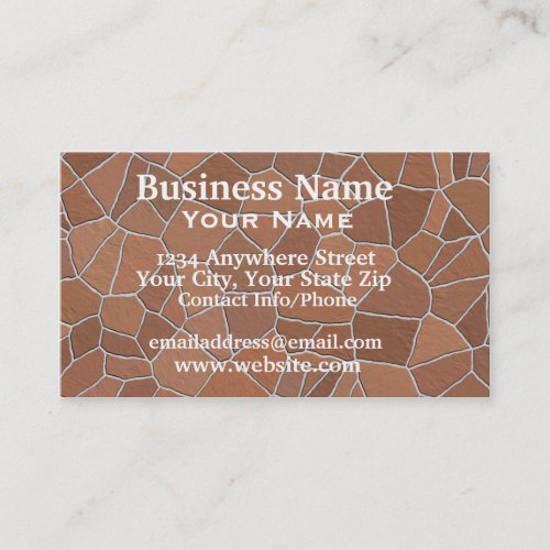 Business Card Flag Stone