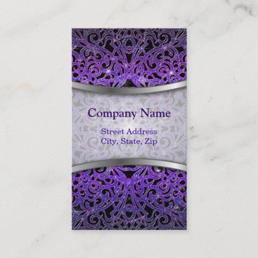 Customizable Business Card Floral abstract background