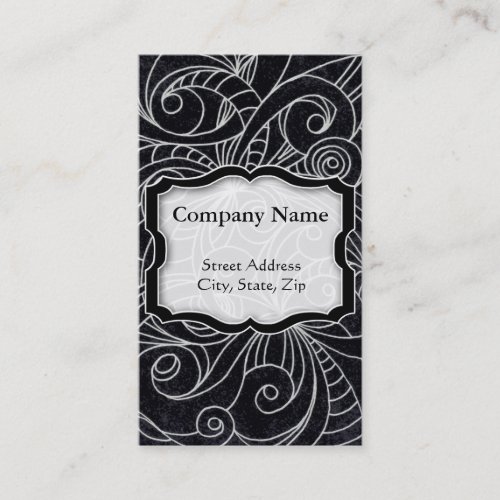 Business Card Floral abstract background