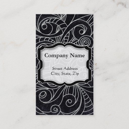 Customizable Business Card Floral abstract background