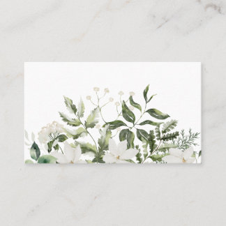 Business Card - Floral watercolor print