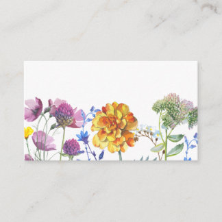 Business Card - Floral watercolor print