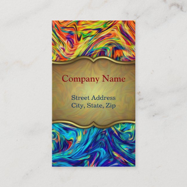 Business Card Fluid Colors (Front)